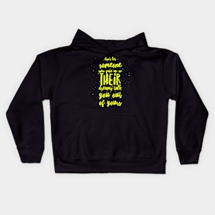 Dream Talk Yellow Kids Hoodie